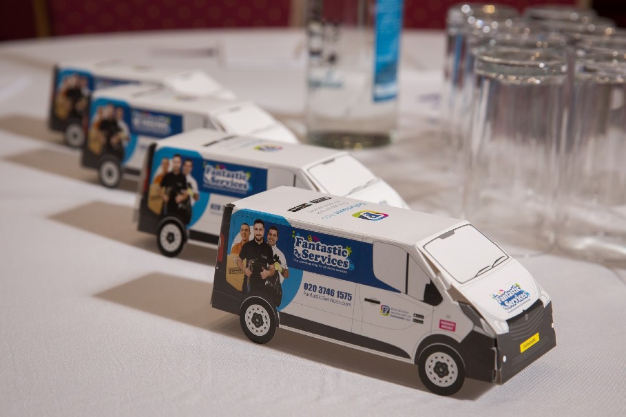 fantastic services promo miniature van